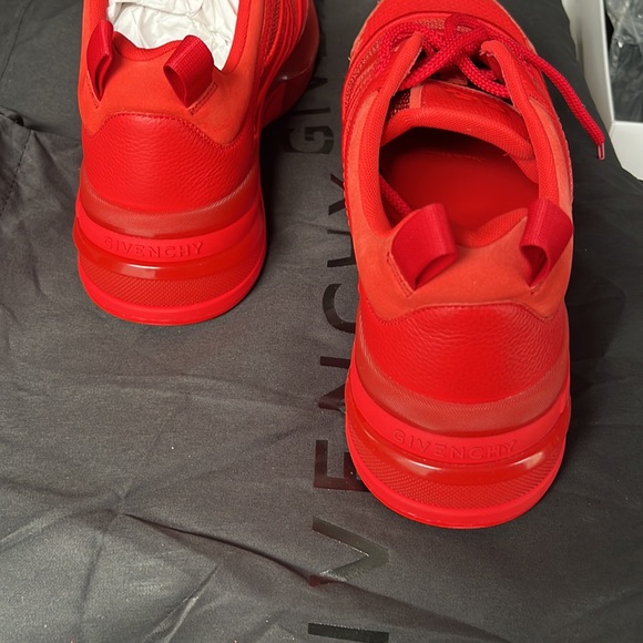 GIVENCHY GV1 RED SNEAKER SIZE 10us BRAND NEW - Picture 4 of 8